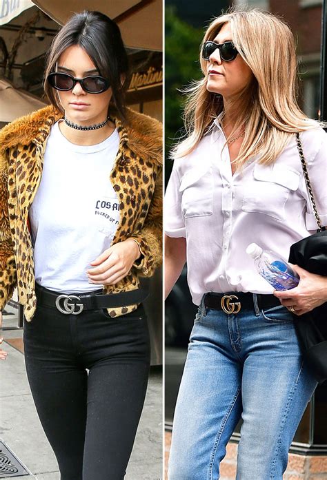 outfit with gucci belt|celebrities wearing Gucci belt.